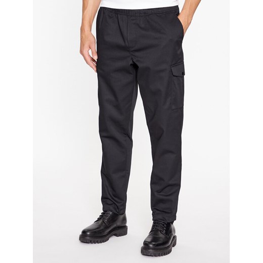 Jack&Jones Spodnie materiałowe 12237534 Czarny Wide Leg ze sklepu MODIVO w kategorii Spodnie męskie - zdjęcie 182732761