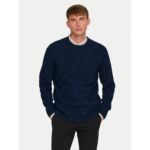 Only & Sons Sweter Ricky 22031539 Granatowy Regular Fit ze sklepu MODIVO w kategorii Swetry męskie - zdjęcie 182732792