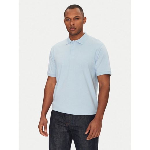 Jack&Jones Polo Jaxon 12268227 Błękitny Regular Fit M MODIVO