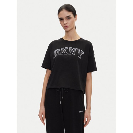 DKNY Sport T-Shirt DP5T1223 Czarny Regular Fit ze sklepu MODIVO w kategorii Bluzki damskie - zdjęcie 182732890