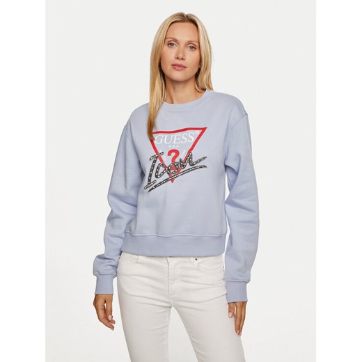 Guess Bluza W4YQ25 KB681 Różowy Regular Fit ze sklepu MODIVO w kategorii Bluzy damskie - zdjęcie 182732933