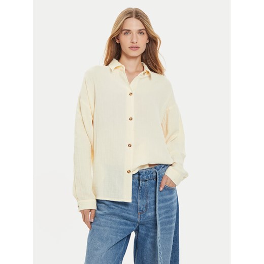 Roxy Koszula Morning Time ERJWT03639 Beżowy Loose Fit ze sklepu MODIVO w kategorii Koszule damskie - zdjęcie 182732941
