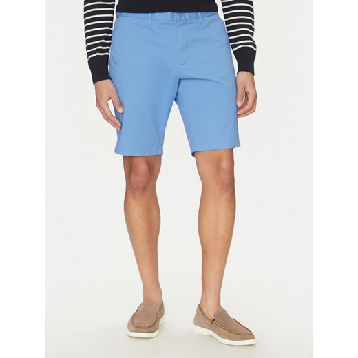 Tommy Hilfiger Szorty materiałowe Harlem MW0MW23568 Błękitny Regular Fit ze sklepu MODIVO w kategorii Spodenki męskie - zdjęcie 182732973
