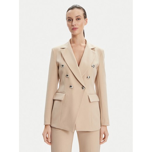 Maryley Marynarka 24EB139/43PG Beżowy Regular Fit ze sklepu MODIVO w kategorii Marynarki damskie - zdjęcie 182733062