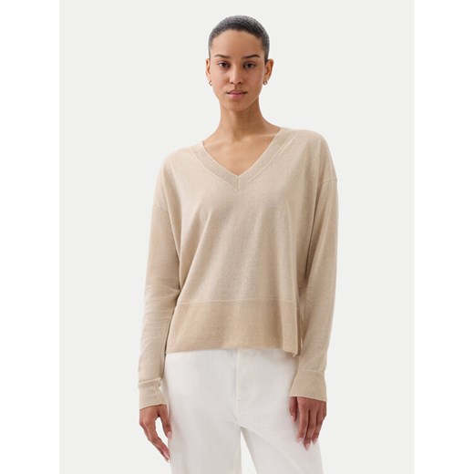 Gap Sweter 854769-02 Beżowy Relaxed Fit ze sklepu MODIVO w kategorii Swetry damskie - zdjęcie 182733090