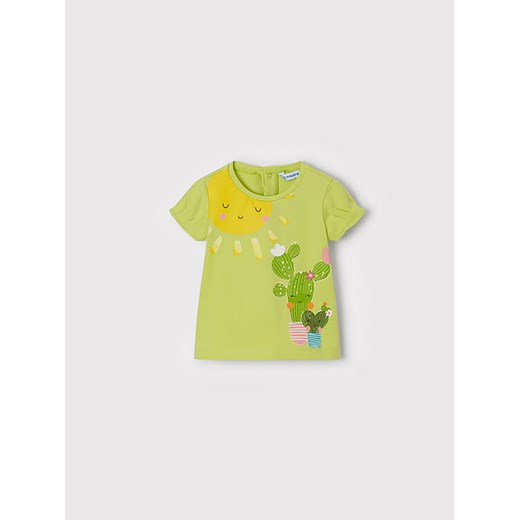 Mayoral T-Shirt 1034 Zielony Regular Fit ze sklepu MODIVO w kategorii Bluzki dziewczęce - zdjęcie 182733094
