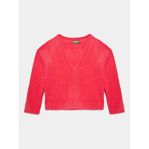 United Colors Of Benetton Kardigan 19BAC600T Różowy Regular Fit ze sklepu MODIVO w kategorii Swetry dziewczęce - zdjęcie 182733164