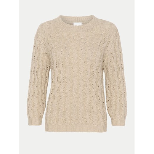 Kaffe Sweter Lena 10508807 Beżowy Regular Fit ze sklepu MODIVO w kategorii Swetry damskie - zdjęcie 182733220
