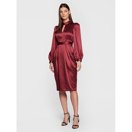 Closet London Sukienka codzienna D8551 Bordowy Regular Fit Closet London 10 MODIVO