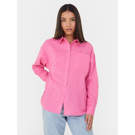 Brave Soul Koszula LSH-659ARIELPINK Różowy Straight Fit ze sklepu MODIVO w kategorii Koszule damskie - zdjęcie 182733302