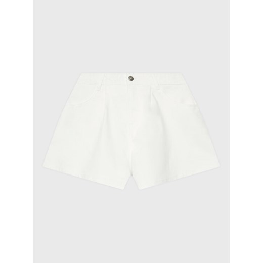 United Colors Of Benetton Szorty materiałowe 4RISC9019 Biały Regular Fit ze sklepu MODIVO w kategorii Spodenki dziewczęce - zdjęcie 182733482