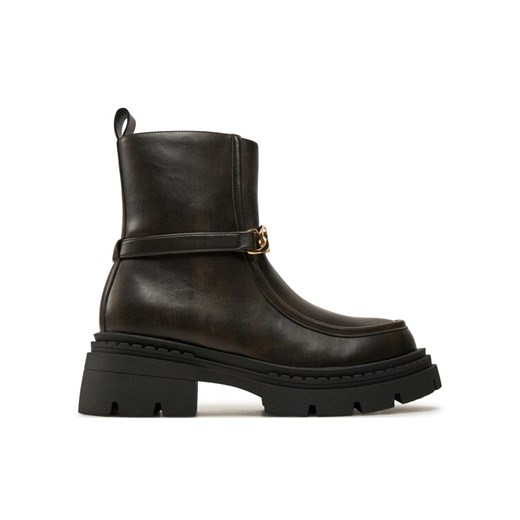 TWINSET Botki 242TGT110 Brązowy ze sklepu MODIVO w kategorii Botki - zdjęcie 182733494
