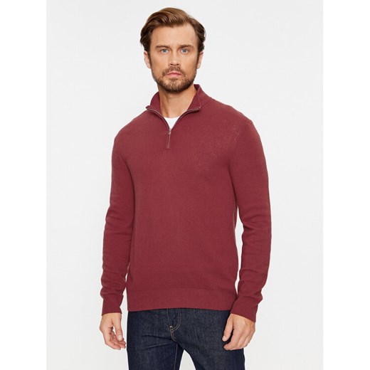 United Colors Of Benetton Sweter 1002U200U Bordowy Regular Fit ze sklepu MODIVO w kategorii Swetry męskie - zdjęcie 182733510