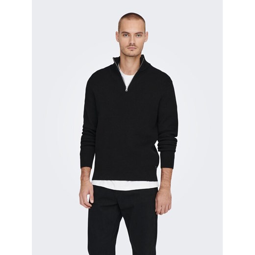 Only & Sons Sweter 22023210 Czarny Regular Fit ze sklepu MODIVO w kategorii Swetry męskie - zdjęcie 182733521