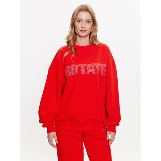 ROTATE Bluza Irisa 7001871030 Czerwony Regular Fit ze sklepu MODIVO w kategorii Bluzy damskie - zdjęcie 182733522