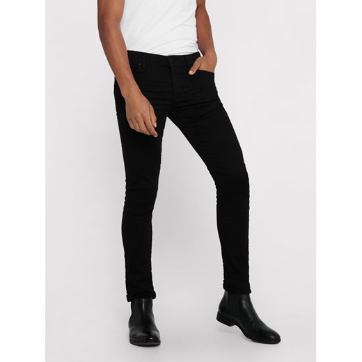 Only & Sons Jeansy Loom 22010448 Czarny Slim Fit ze sklepu MODIVO w kategorii Jeansy męskie - zdjęcie 182733523