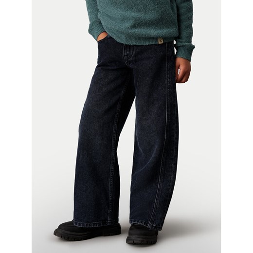 Calvin Klein Jeans Jeansy Extreme Skater Blue Black Rgd IB0IB02275 Granatowy Regular Fit ze sklepu MODIVO w kategorii Spodnie dziewczęce - zdjęcie 182733524