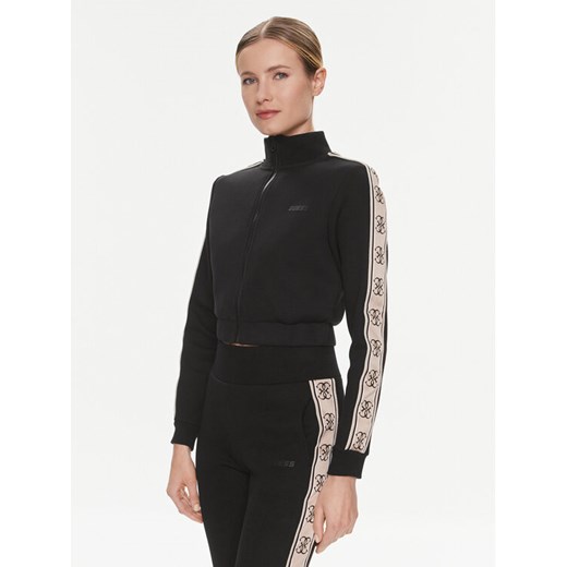 Guess Bluza V3RQ12 KB3P2 Czarny Regular Fit ze sklepu MODIVO w kategorii Bluzy damskie - zdjęcie 182733584