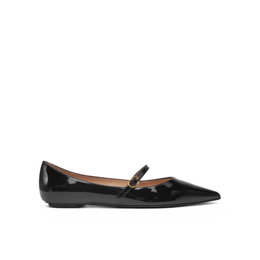 Stuart Weitzman Półbuty Emilia Mary Jane Fla SH288 Czarny ze sklepu MODIVO w kategorii Balerinki - zdjęcie 182733594