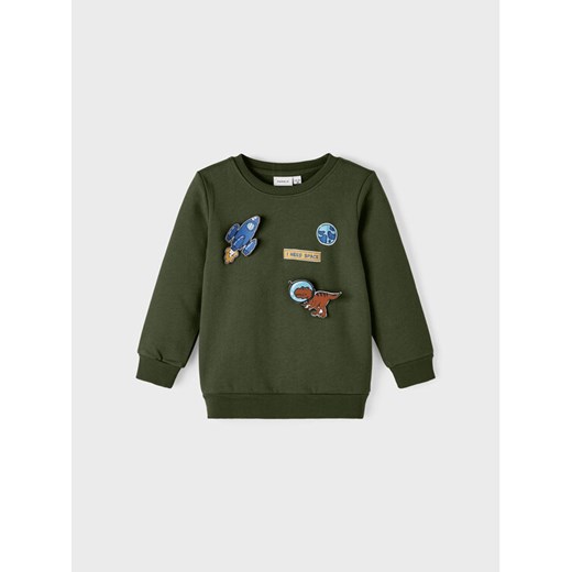 NAME IT Bluza 13221575 Zielony Regular Fit ze sklepu MODIVO w kategorii Bluzy chłopięce - zdjęcie 182733612
