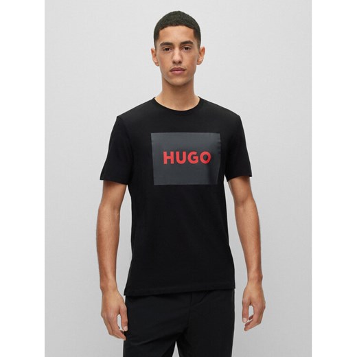 Hugo T-Shirt Dulive222 50467952 Czarny Regular Fit ze sklepu MODIVO w kategorii T-shirty męskie - zdjęcie 182733663