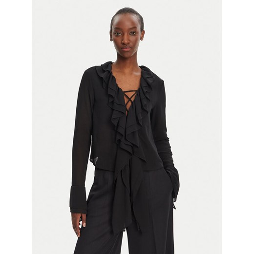 Eleh Bluzka ESS250026 Czarny Regular Fit ze sklepu MODIVO w kategorii Bluzki damskie - zdjęcie 182733724