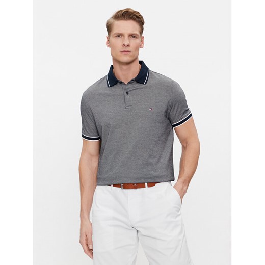 Tommy Hilfiger Polo Monotype Oxford Collar Reg Polo MW0MW34778 Szary Regular Fit ze sklepu MODIVO w kategorii T-shirty męskie - zdjęcie 182733801