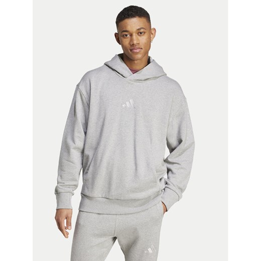 adidas Bluza ALL SZN French Terry IY4155 Szary Loose Fit ze sklepu MODIVO w kategorii Bluzy męskie - zdjęcie 182733901