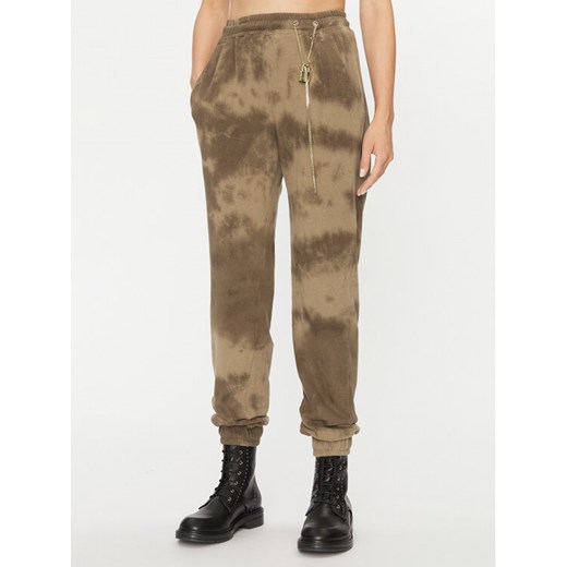 Pinko Spodnie dresowe UNIQUENESS Colorare 1Q10AW 8641 Brązowy Regular Fit ze sklepu MODIVO w kategorii Spodnie damskie - zdjęcie 182733922