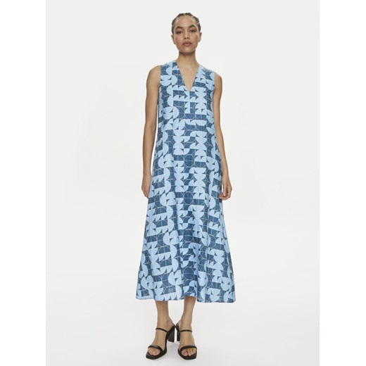 Max Mara Leisure Sukienka codzienna Urlo 2416221048 Niebieski Regular Fit ze sklepu MODIVO w kategorii Sukienki - zdjęcie 182733931