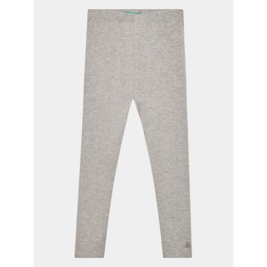 United Colors Of Benetton Legginsy 3MT1CF02G Szary Slim Fit ze sklepu MODIVO w kategorii Spodnie dziewczęce - zdjęcie 182733972
