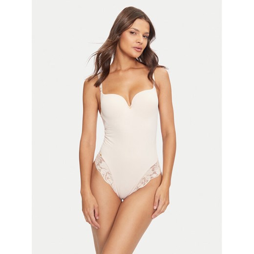 Selmark Body Federica 61157 Beżowy ze sklepu MODIVO w kategorii Body damskie - zdjęcie 182734041