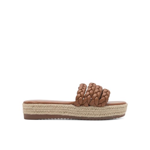 DeeZee Espadryle INCREDIBLE KL-E8875-2 Brązowy ze sklepu MODIVO w kategorii Klapki damskie - zdjęcie 182734060