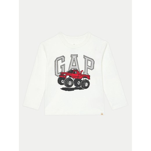 Gap Bluzka 628509-01 Biały Regular Fit ze sklepu MODIVO w kategorii Bluzki dziewczęce - zdjęcie 182734081