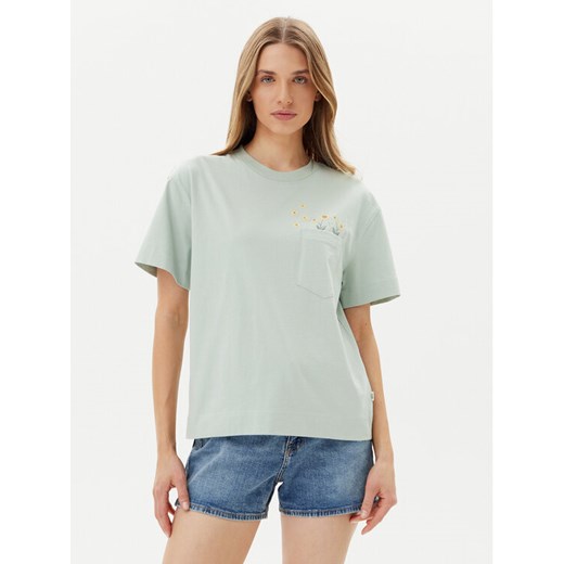 Lee T-Shirt Embroidery Pocket 112363833 Zielony Relaxed Fit ze sklepu MODIVO w kategorii Bluzki damskie - zdjęcie 182734084