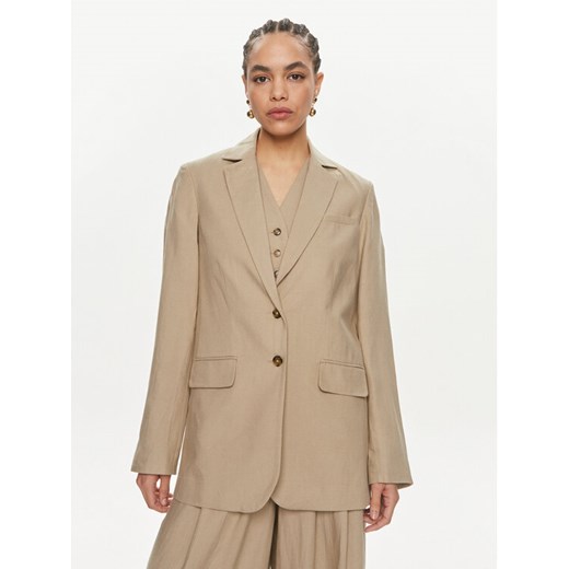 Herskind Marynarka Mercy 5116840 Beżowy Relaxed Fit ze sklepu MODIVO w kategorii Marynarki damskie - zdjęcie 182734094