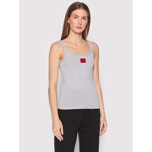Hugo Top Red Label 50469665 Szary Slim Fit ze sklepu MODIVO w kategorii Bluzki damskie - zdjęcie 182734141