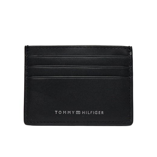 Tommy Hilfiger Etui na karty kredytowe Th Spw Leather Cc Holder AM0AM11845 Czarny ze sklepu MODIVO w kategorii Etui - zdjęcie 182734142