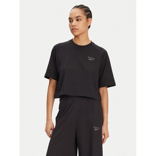 Reebok T-Shirt 100214092 139-18-00 Czarny Regular Fit ze sklepu MODIVO w kategorii Bluzki damskie - zdjęcie 182734201