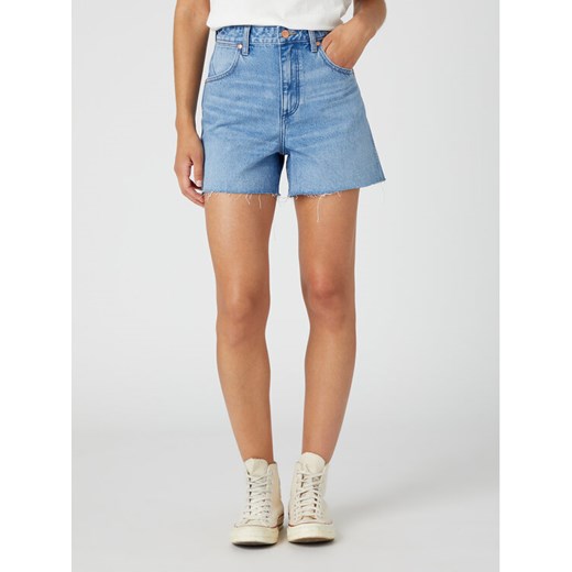 Wrangler Szorty jeansowe Donna W25H73191 112332278 Niebieski Regular Fit ze sklepu MODIVO w kategorii Szorty - zdjęcie 182734244