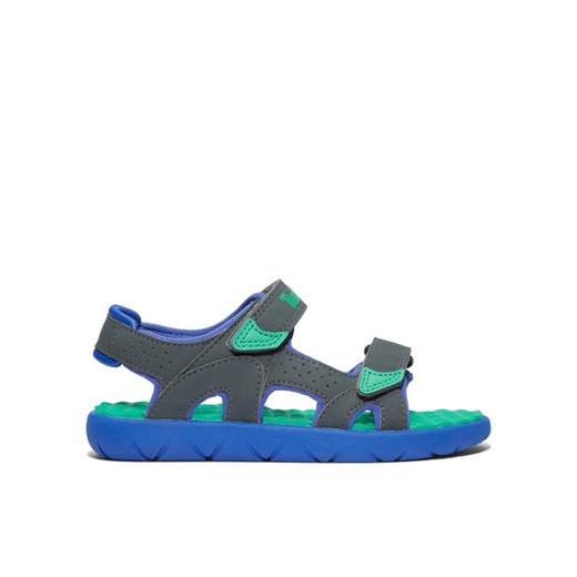 Timberland Sandały Perkins Row 2-Strap TB0A23V60281 Szary ze sklepu MODIVO w kategorii Sandały dziecięce - zdjęcie 182734270