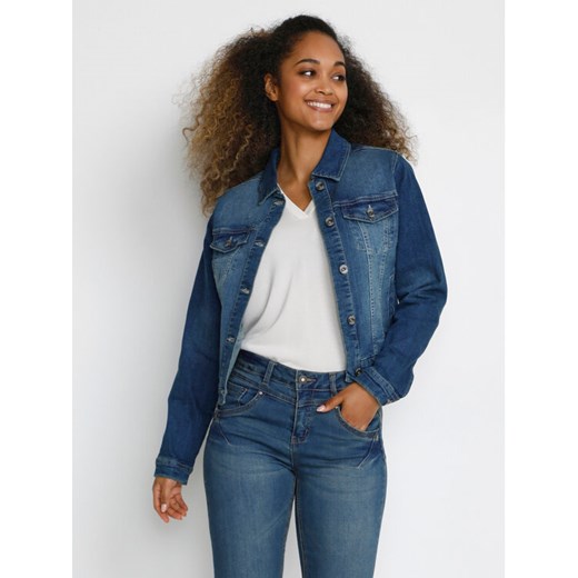 Cream Kurtka jeansowa Lisa 10650245 Granatowy Slim Fit ze sklepu MODIVO w kategorii Kurtki damskie - zdjęcie 182734291