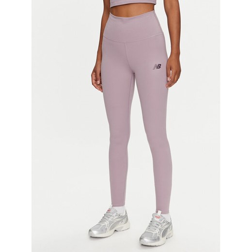 New Balance Legginsy NB Harmony WP41127 Fioletowy Slim Fit ze sklepu MODIVO w kategorii Spodnie damskie - zdjęcie 182734293