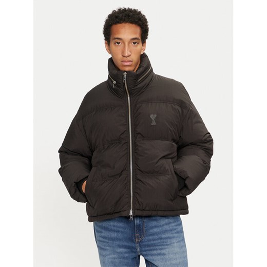 AMI PARIS Kurtka zimowa HJK403.PA0009 Czarny Regular Fit ze sklepu MODIVO w kategorii Kurtki męskie - zdjęcie 182734311