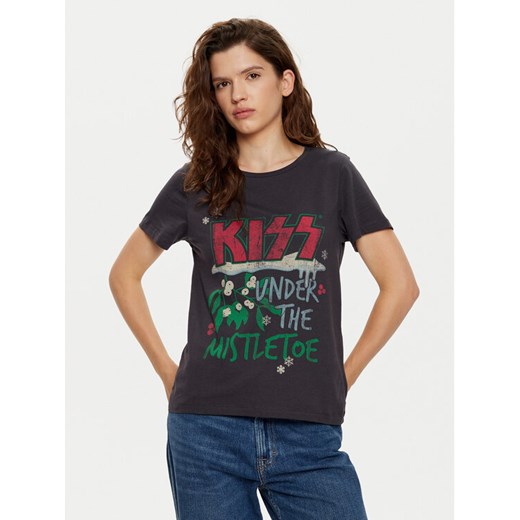 Noisy May T-Shirt Nate 27031641 Szary Oversize ze sklepu MODIVO w kategorii Bluzki damskie - zdjęcie 182734343