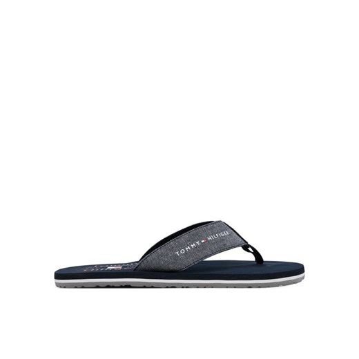 Tommy Hilfiger Japonki Chambray Beach Sandal FM0FM05570 Granatowy ze sklepu MODIVO w kategorii Klapki męskie - zdjęcie 182734360