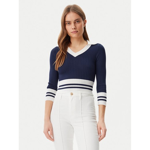 Guess Sweter W5GR46 Z3L10 Granatowy Regular Fit ze sklepu MODIVO w kategorii Swetry damskie - zdjęcie 182734372