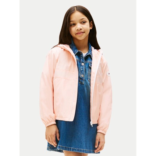 Tommy Hilfiger Wiatrówka Essential KG0KG08580 Różowy Regular Fit ze sklepu MODIVO w kategorii Kurtki dziewczęce - zdjęcie 182734440