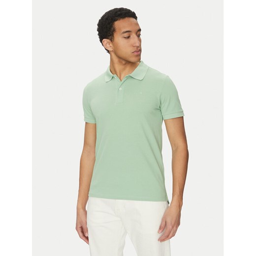 Geox Polo M5511B T3240 F3274 Zielony Regular Fit ze sklepu MODIVO w kategorii T-shirty męskie - zdjęcie 182734443