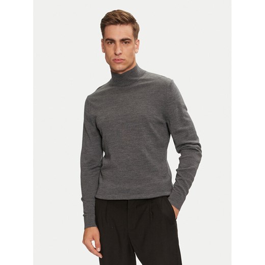 Calvin Klein Sweter Superior K10K110424 Szary Regular Fit ze sklepu MODIVO w kategorii Swetry męskie - zdjęcie 182734474